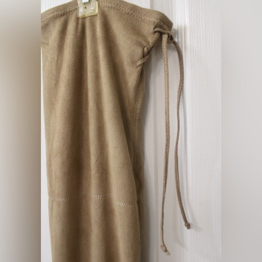 French Connection Size 11 Tan Faux Suede Over-the-Knee Boots w/4”Stiletto Heel - Picture 11 of 14